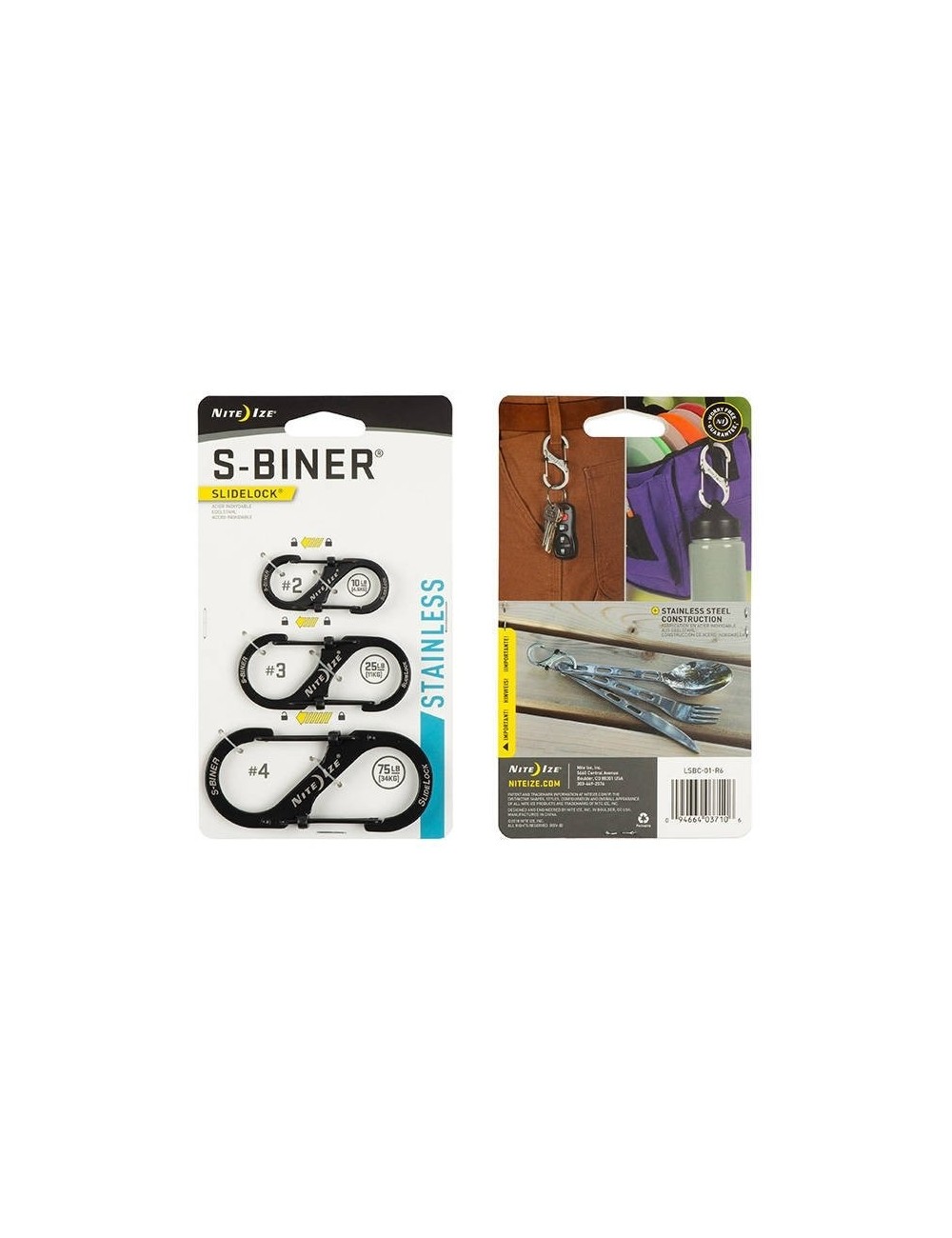 Nite Ize S-Biner SlideLock carabiners (3 pcs.)