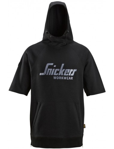 Snickers 2850 Logo Short Sleeve Hoodie | BalticWorkwear.com