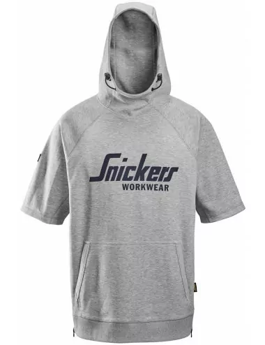 Snickers 2850 Logo Short Sleeve Hoodie | BalticWorkwear.com
