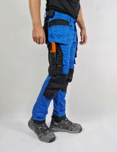 High-Vis Work Trousers+ Holster Pockets Class 1 | Snickers Workwear
