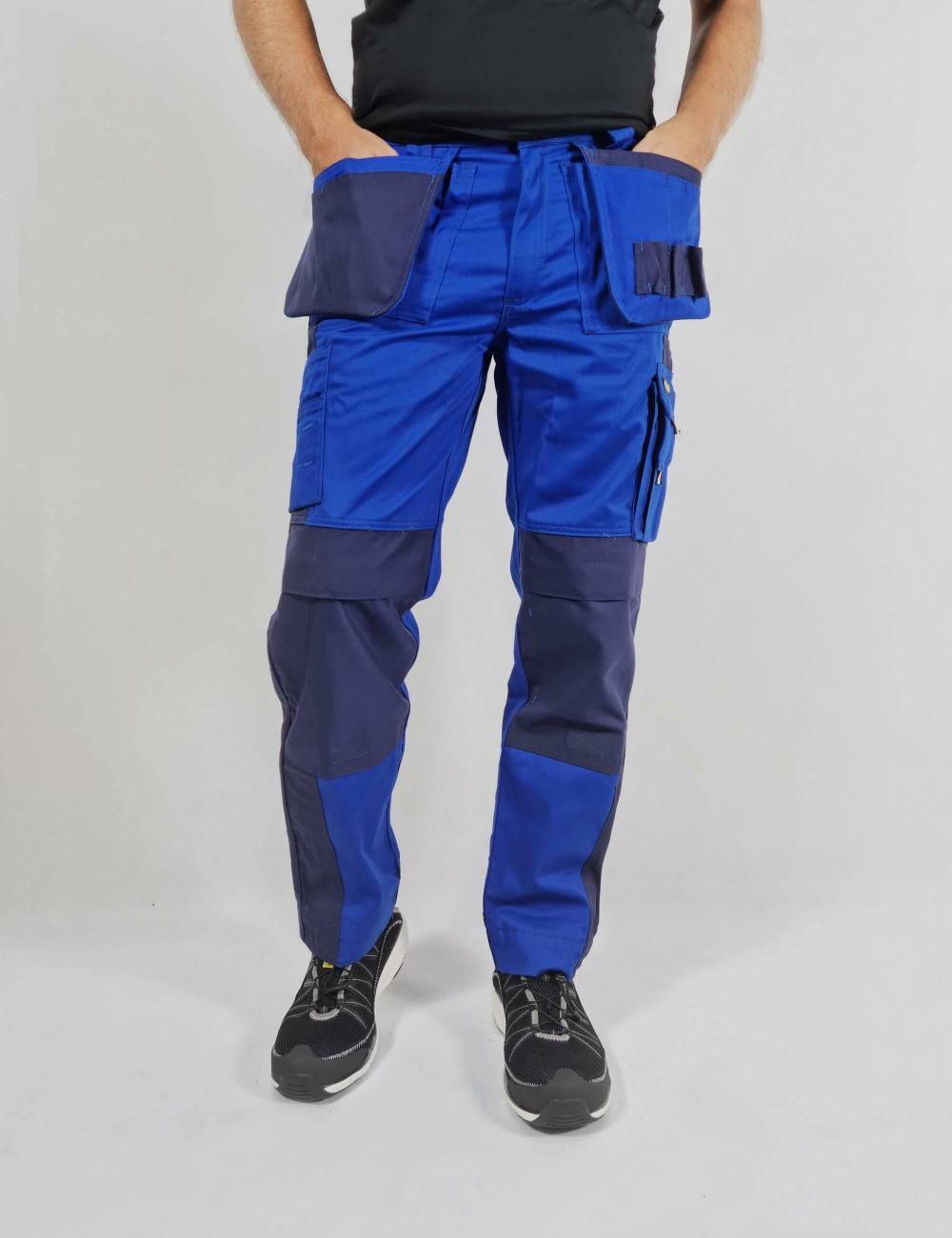 Men's Hi-Vis High Visibility Yellow Workwear Cargo Combat Trousers 30-48 |  eBay