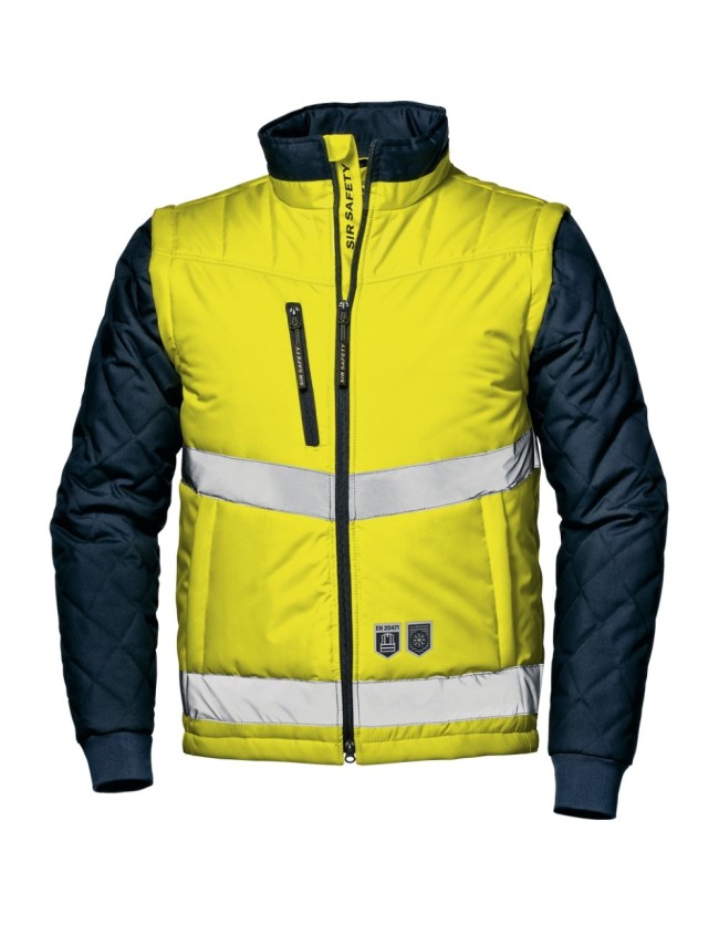 Sir Safety Driver Jacket hi-vis Work Jacket with Detachable Sleeves