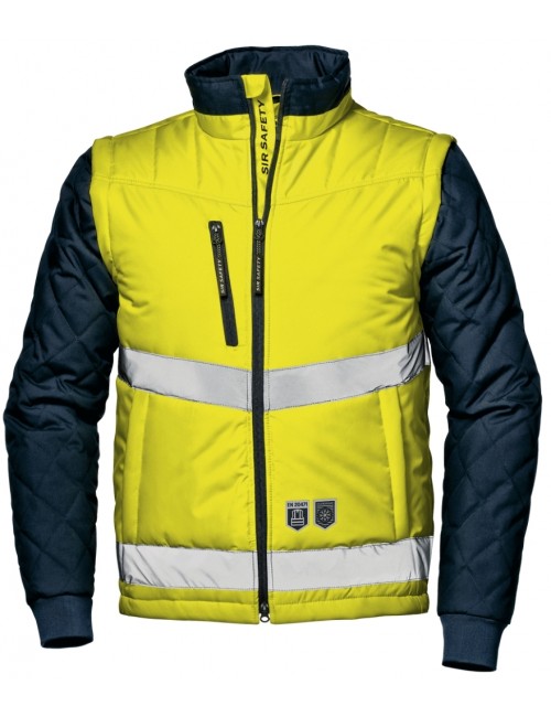 Sir Safety Driver Jacket Hivis jacket with detachable sleeves