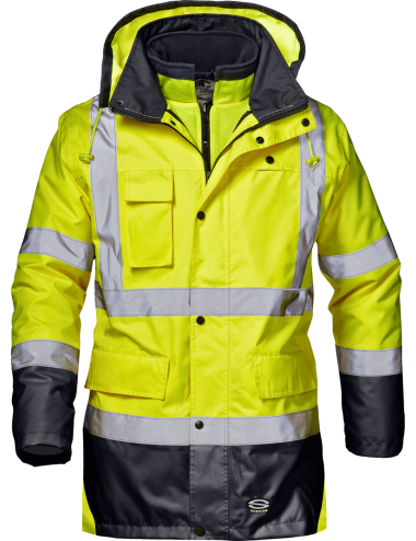 Sir Safety Motorway 4w1 Hivis winter jacket | Balticworkwear.com