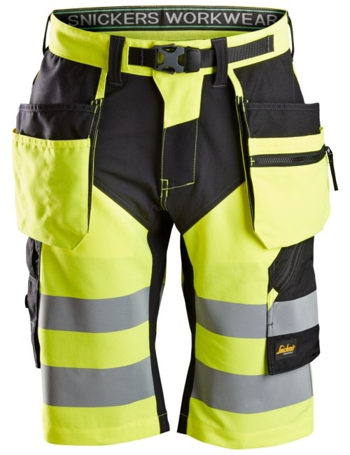 Snickers 6933 Flexiwork+ hi vis stretch shorts