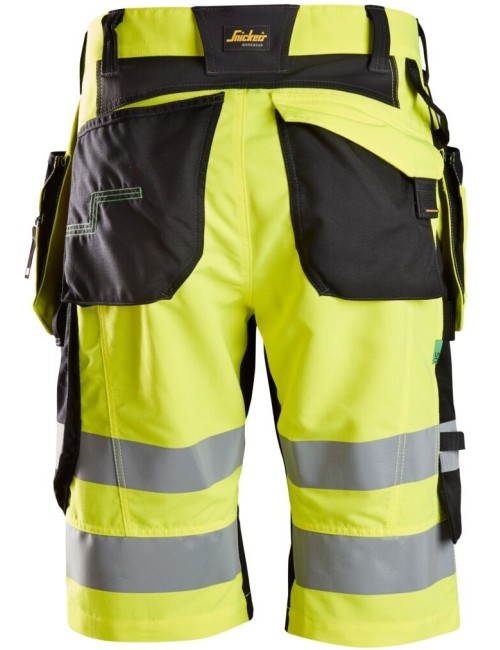 Snickers 6933 Flexiwork+ hi vis stretch shorts