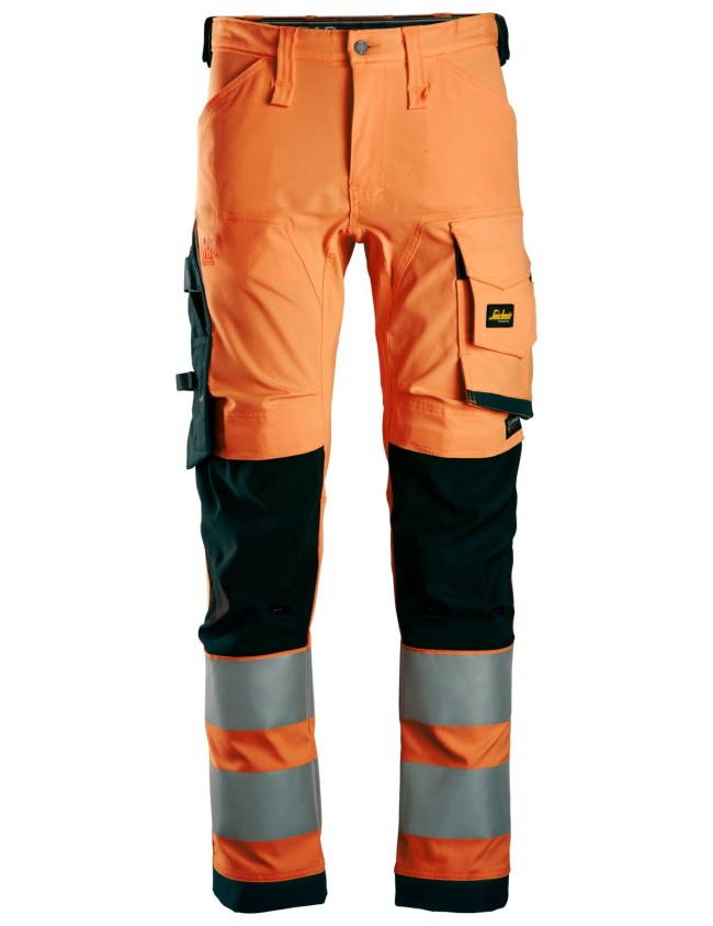 Snickers 6343 AllroundWork Hivis trousers