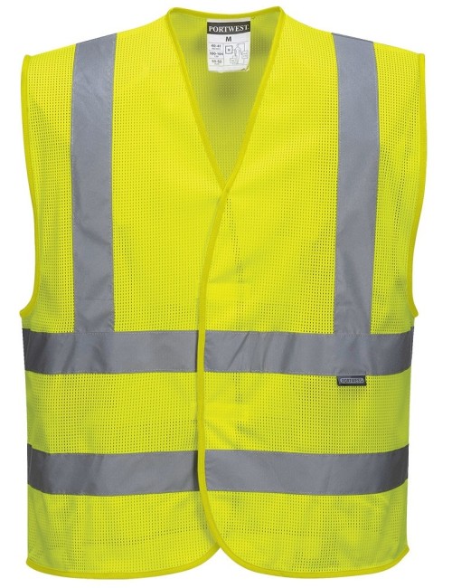 Mesh hi-vis vest C370 | Balticworkwear.com