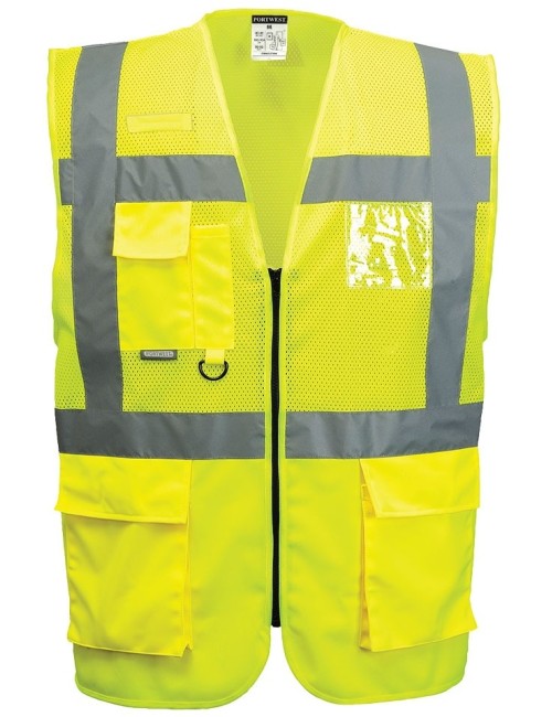 Breathable hi-vis vest C496 Executive | Balticworkwear.com