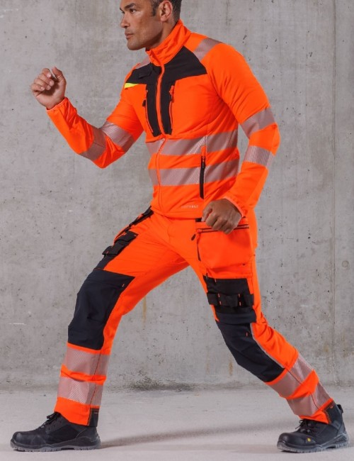 Portwest DX442 stretch hi-vis trousers