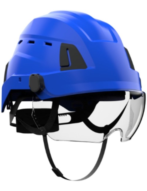 Protekt Atra V40 protective helmet with integrated glasses