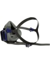 3M HF-802 Secure Click half mask respirator | Balticworkwear.com