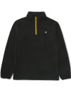 Cat Microfleece Zip black-yellow troyer | Balticworkwear.com