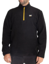 Cat Microfleece Zip black-yellow troyer | Balticworkwear.com