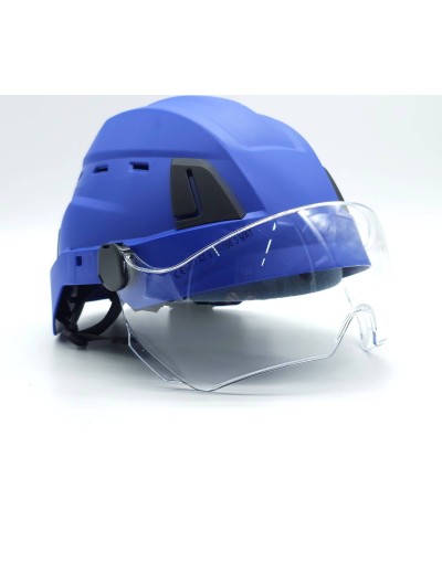 Protekt Atra V40 protective helmet with integrated glasses