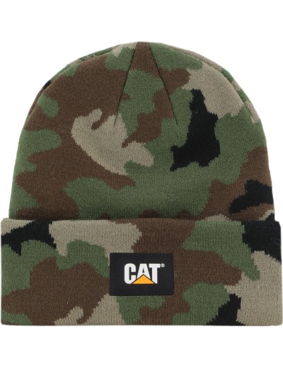 CAT Label Cuff Winter Hat