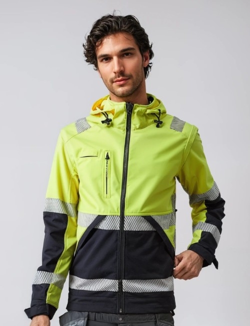 Bosafety Valencia C2 Hi vis softshell jacket