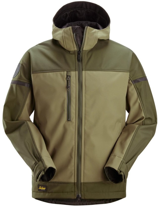 AllroundWork stretch softshell jacket with hood Snickers 1226