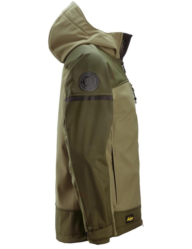 AllroundWork stretch softshell jacket with hood Snickers 1226