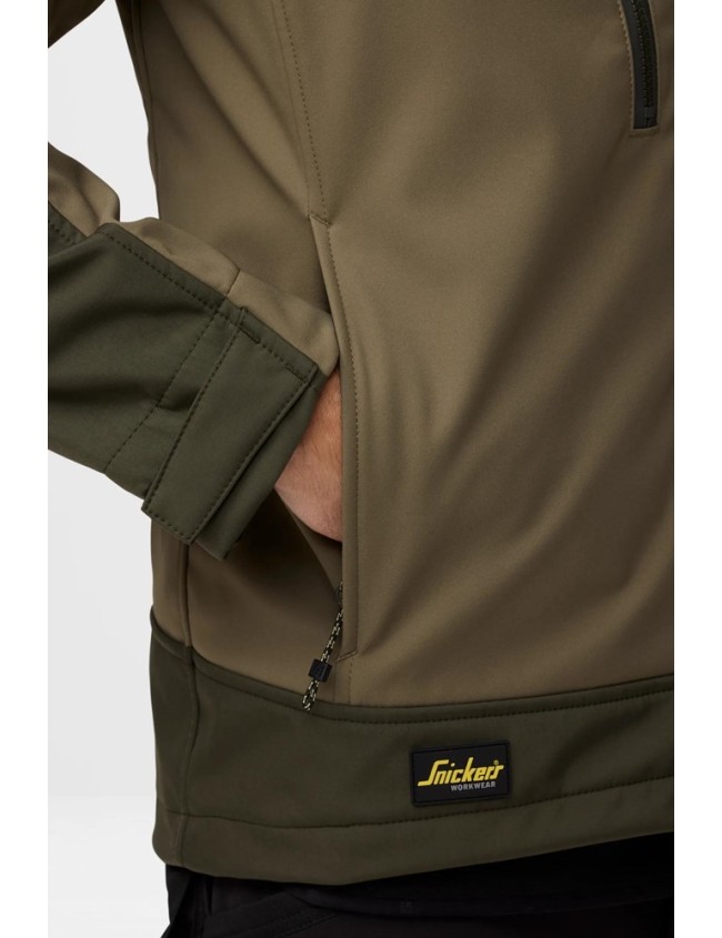 AllroundWork stretch softshell jacket with hood Snickers 1226