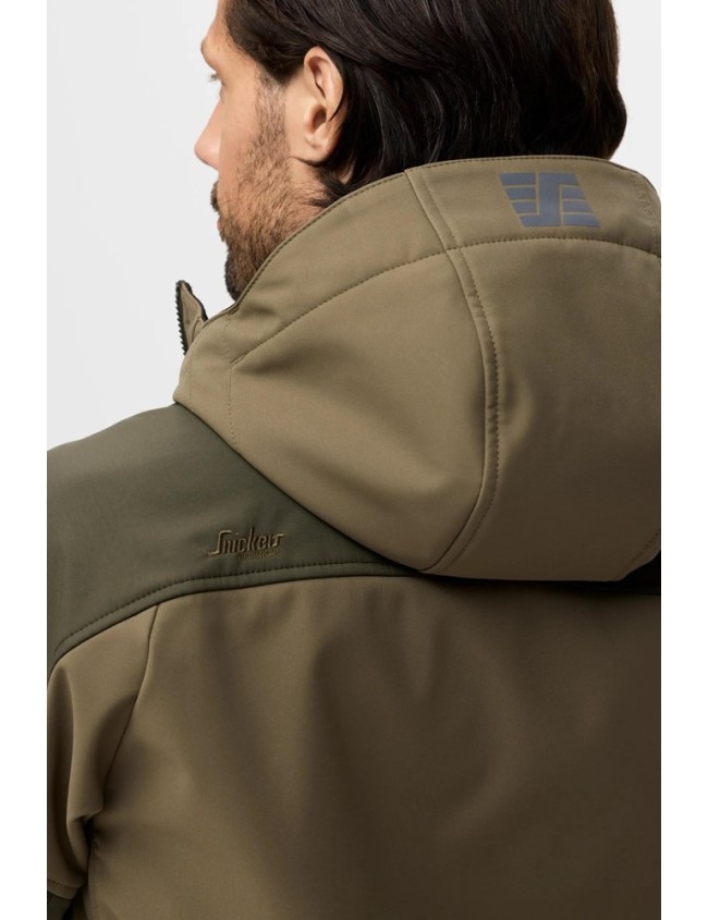 AllroundWork stretch softshell jacket with hood Snickers 1226
