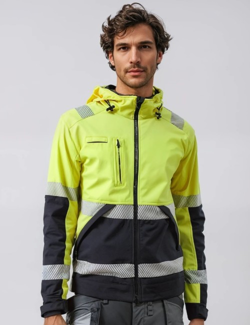 Bosafety Valencia C2 Hi vis softshell jacket