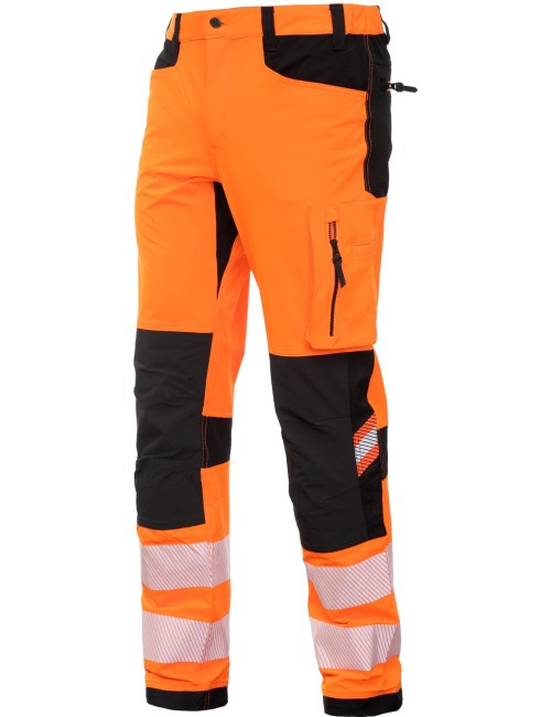 Bosafety Tension hi vis stretch trousers | Balticworkwear.com