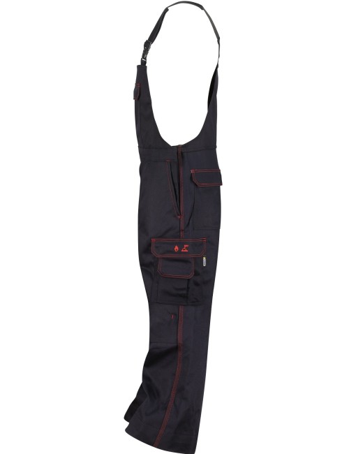 Dassy Dakota flame redendant work dungarees