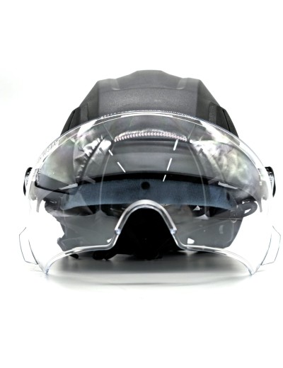 Protekt Atra V40 protective helmet with integrated glasses