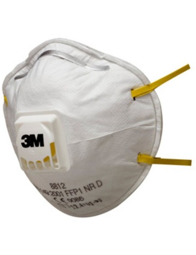 3M 8812 dust mask with valve FFP1 pack of 10