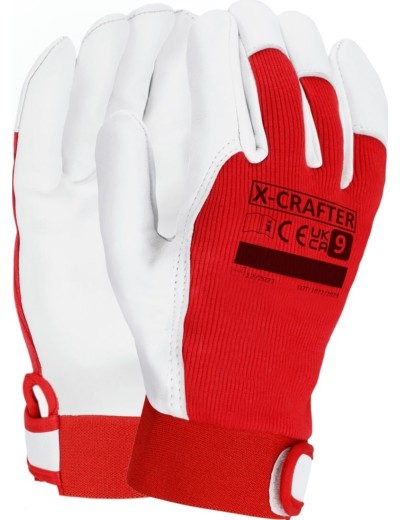 X-Crafter velcro strap goat leather gloves