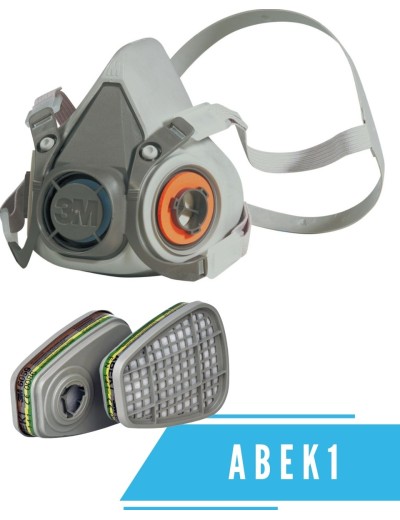 3M mask 6000 with set of 3M 6059 ABEK1