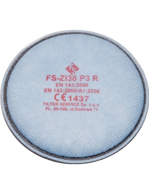 Filtr przeciwpyłowy do maski P3 z węglem aktywnym FS-ZI38 P3 R