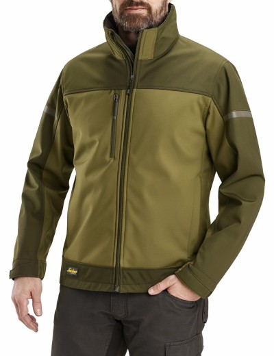 AllroundWork Snickers 1216 stretch softshell jacke| Balticworkwear.com