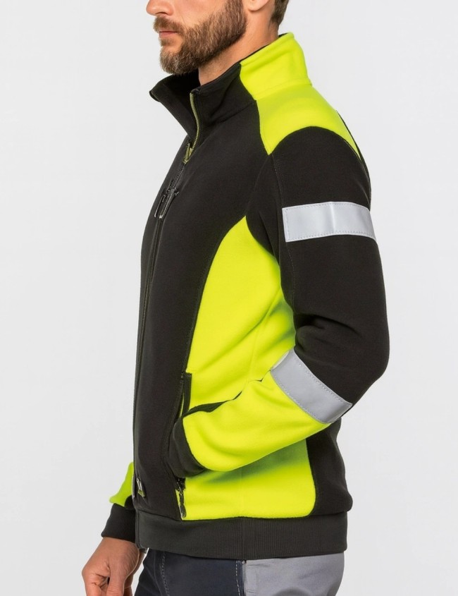 Hi vis fleece jacket SIR MC3128ZG | Balticworkwear.com
