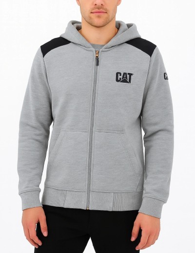 CAT Essential Banner zipped hoodie | Balticworkwear.com