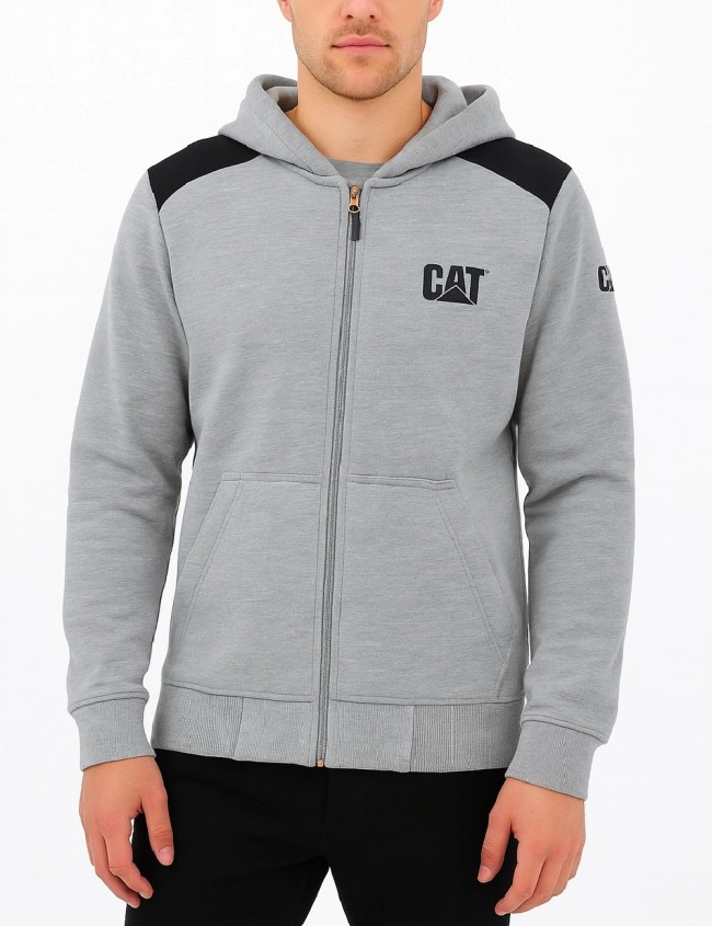 CAT Essential Banner zipped hoodie | Balticworkwear.com