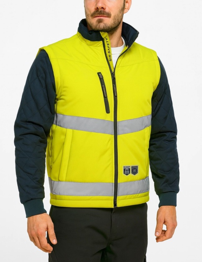 Sir Safety Driver Jacket hi-vis Work Jacket with Detachable Sleeves