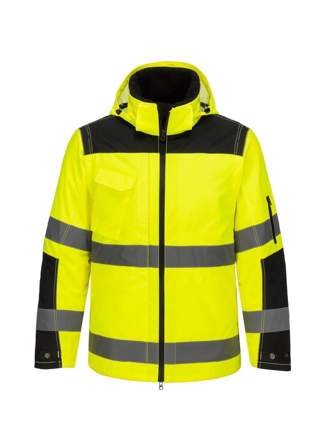 Winter hi vis jacket Portwest C469 4 in 1 | Balticworkwear.com