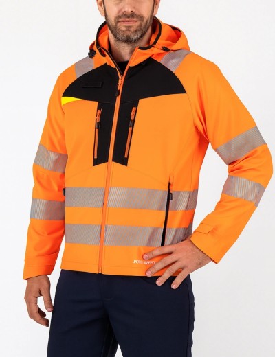 Hi vis softshell jacket Portwest DX475