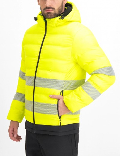 S548 Ultrasonic Heated hivis jacket