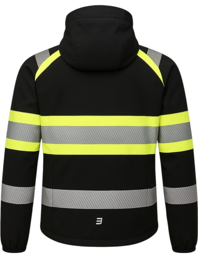Bosafety Topek C1 Hi vis softshell jacket | Balticworkwear.com