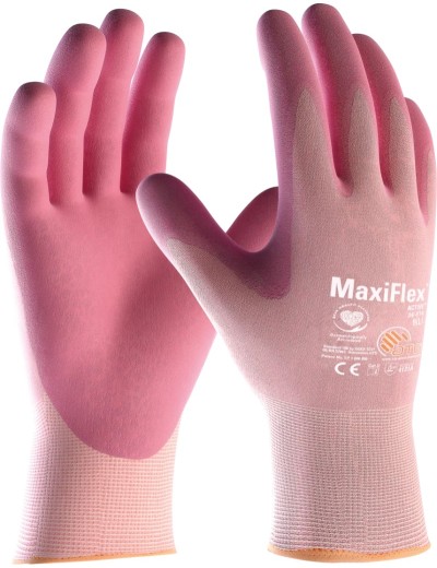 ATG 34-814 MaxiFlex pink work gloves