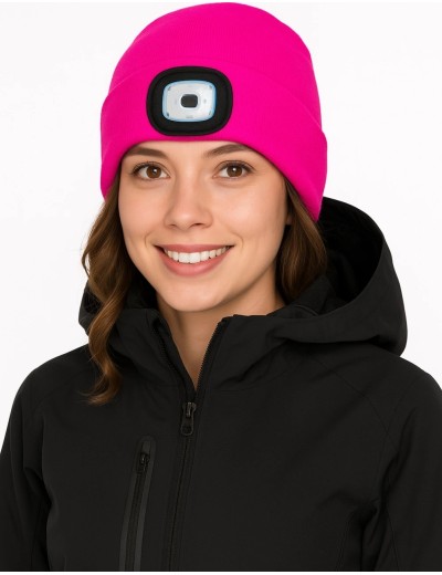 Women's winter hat with LED