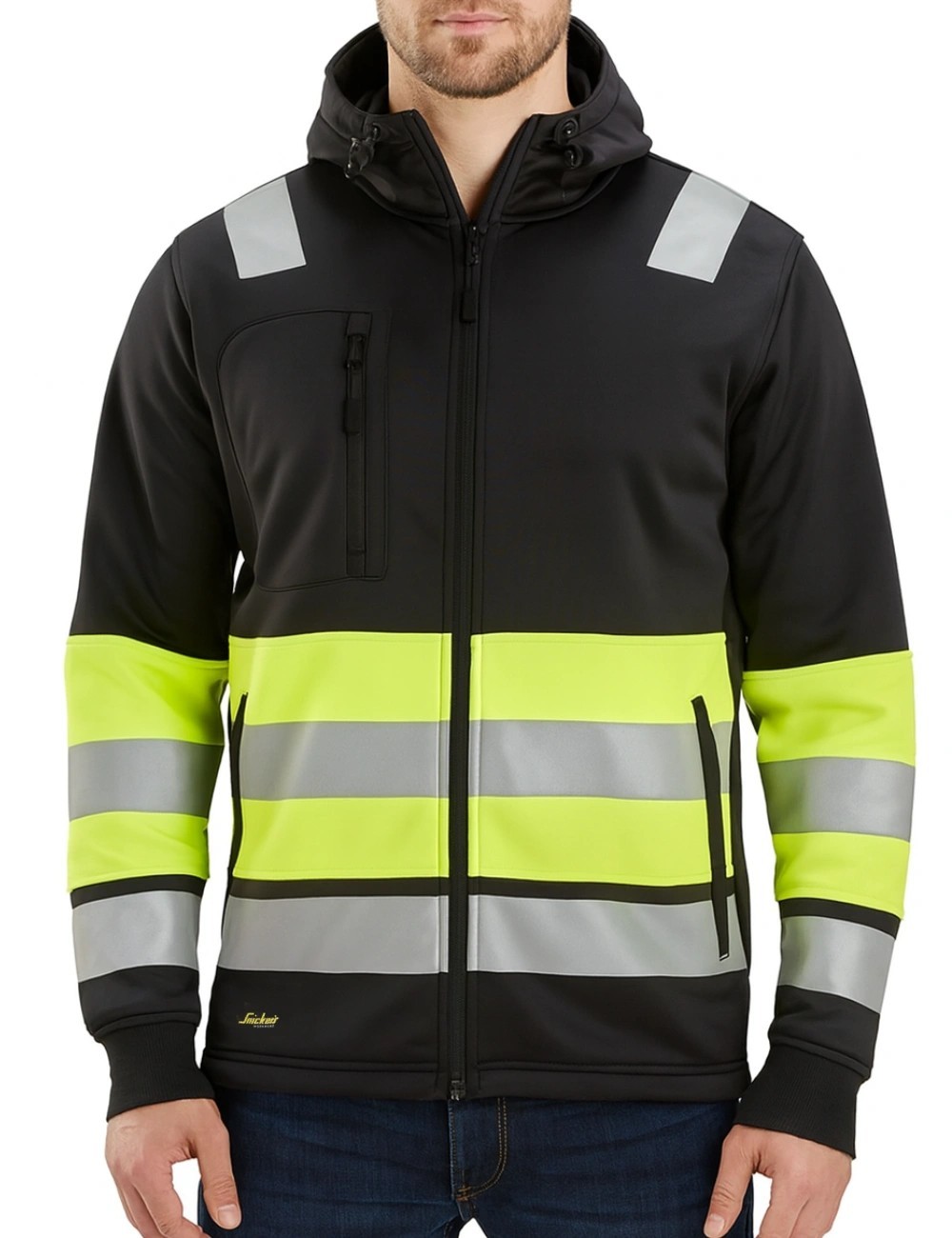 Snickers 8038 hivis hoodie | Balticworkwear.com