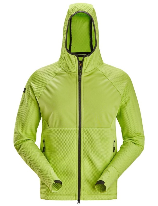 Snickers 8405 Flexi Work hoodie lime