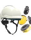 Protekt ATRA 10V safety helmet with earmuffs