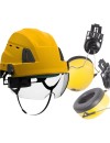 Protekt ATRA 40V safety helmet with earmuffs