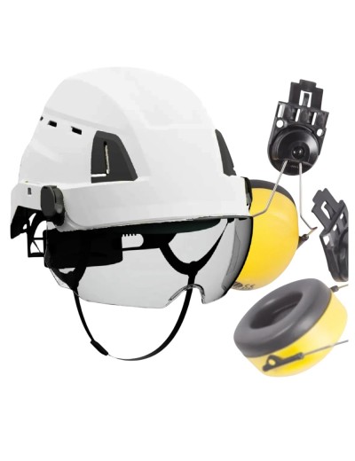 Protekt ATRA 40V safety helmet with earmuffs