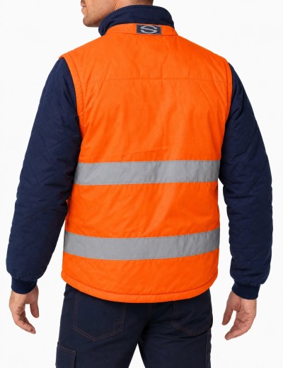 Sir Safety Driver Jacket hi-vis Work Jacket with Detachable Sleeves